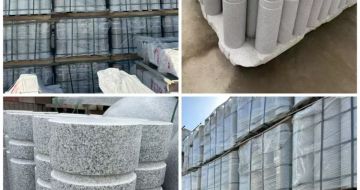 眉山 芝麻白花岗岩挡车柱、隔离柱多少钱