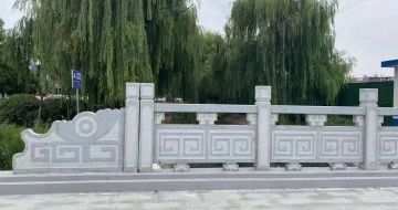 眉山 芝麻灰桥栏杆、河道栏杆安装效果