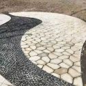 眉山 黄金麻冰裂缝室外铺装效果完美展示