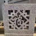 眉山 芝麻白花岗岩镂空雕花灯笼