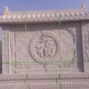 眉山 芝麻白花岗岩屏风，照壁，影壁