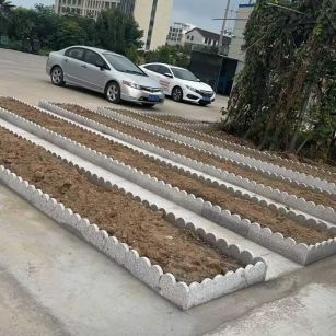 眉山 花边石、花围石、花园石安装效果