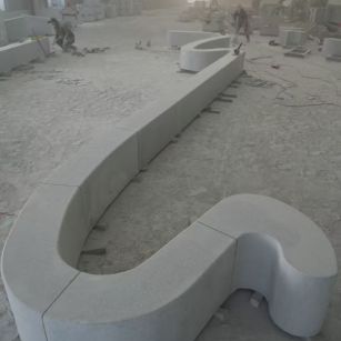 眉山 花岗岩整石坐凳拼装