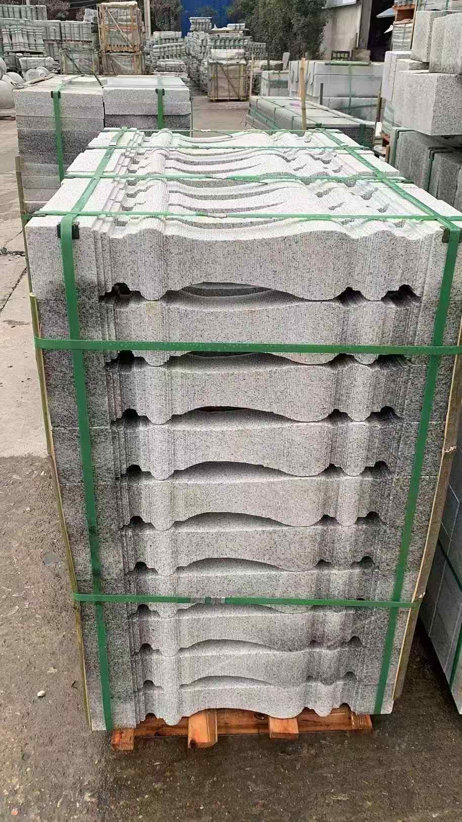 眉山 芝麻白方形拉丝面，栏杆花瓶柱