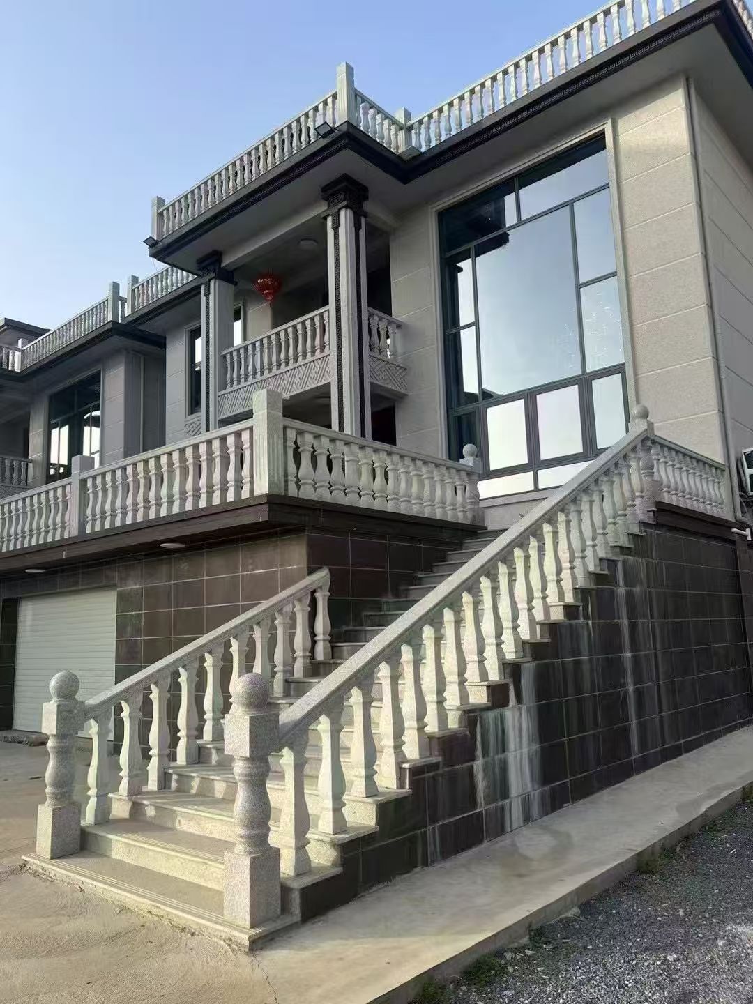 眉山 芝麻白别墅阳台栏杆，楼梯栏杆