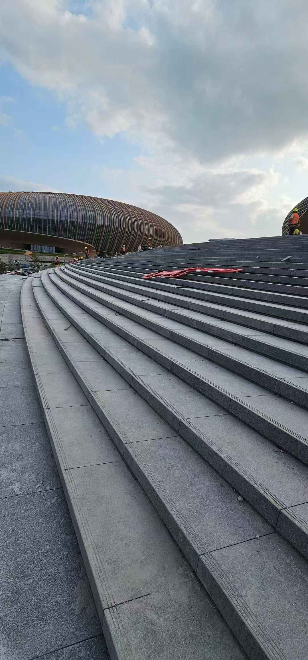 眉山 弧形整石台阶铺装效果图