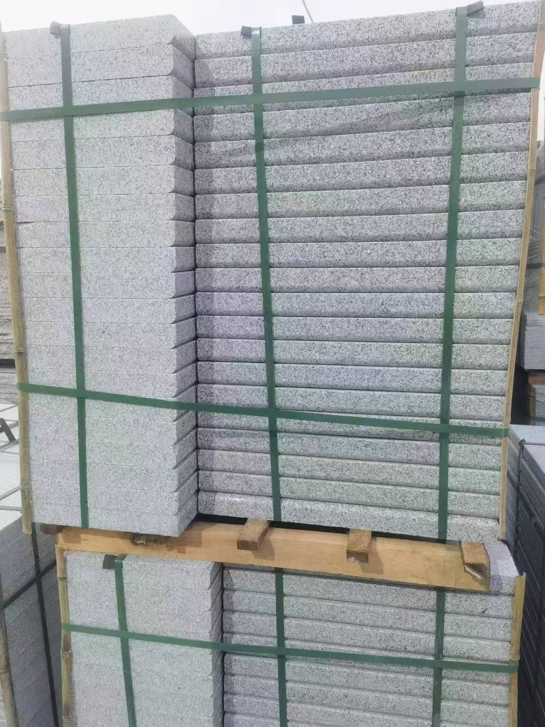 眉山 5公分芝麻白，倒斜角，室外楼梯踏步