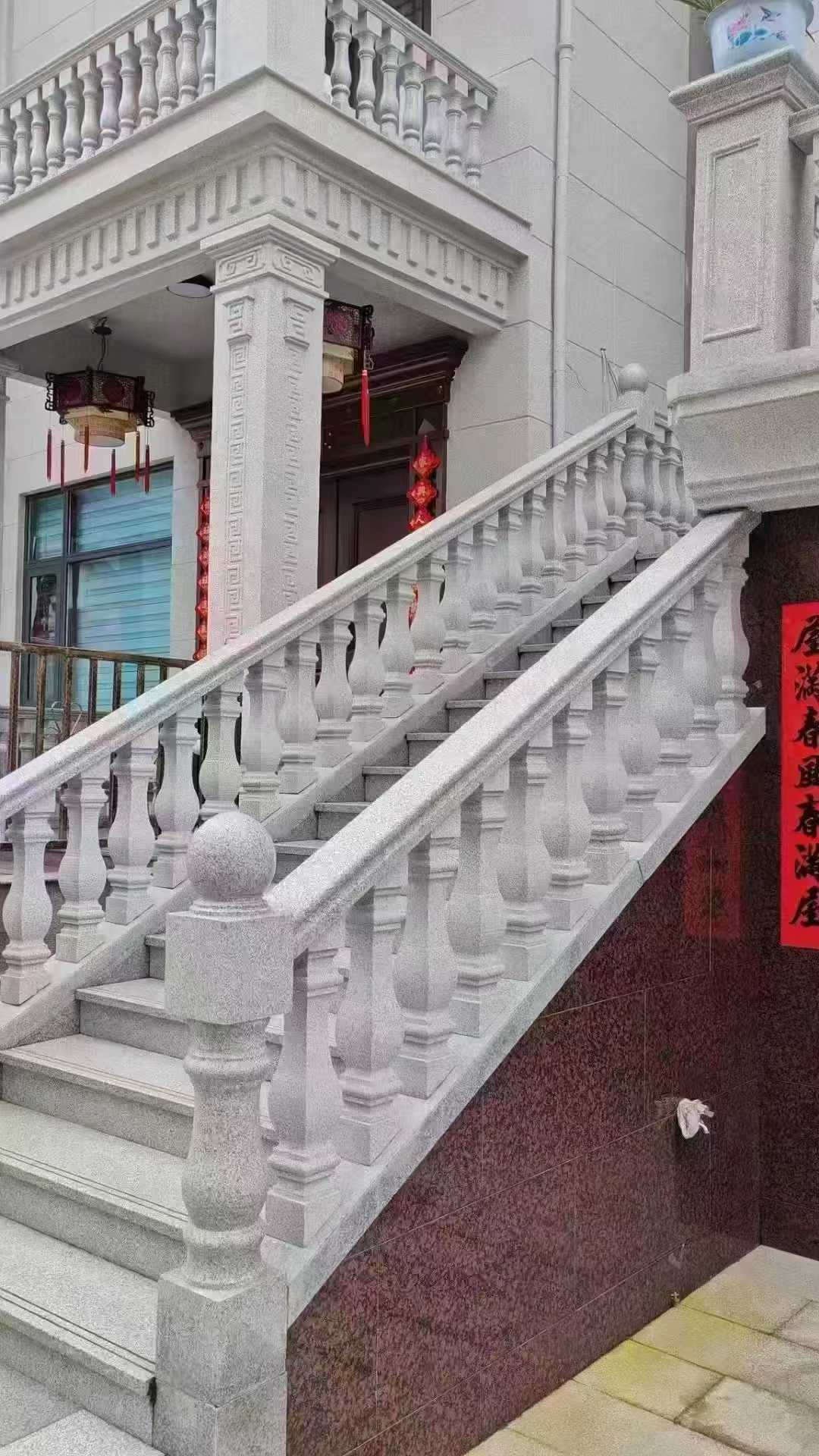 眉山 天然石材 阳台庭院护栏、栏杆